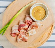 Сало с чесноком и перцем