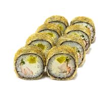 Жареный ролл с креветкой