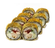 Жареный ролл с курицей