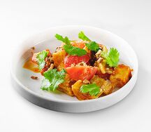 Салат с баклажанами и томатами