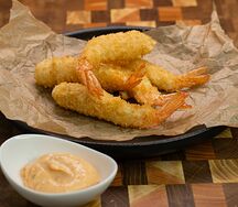 Креветки в кляре