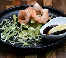 Салат с креветками