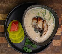 Сливочный суп с угрём