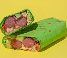 Хот-дог с охотничьими колбасками