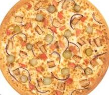 Пицца Гавайская с ананасами на дровах