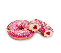 Донат клубничный