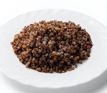 Гречка отварная с луком