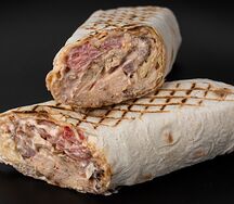Шаурма сырная со свининой
