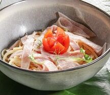 Макарошки с ветчиной