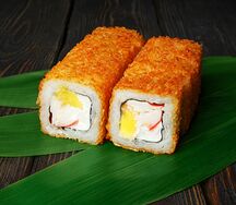 Жареный с крабом