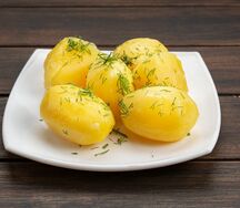 Картофель отварной с укропом