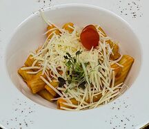 Паста с печеным соусом из тыквы 