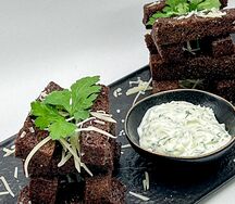 Гренки из Бородинского хлеба