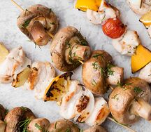 Шашлык из шампиньонов