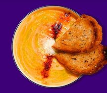 Суп сырный с крутоном