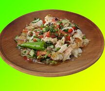 Курутоб с льняным маслом