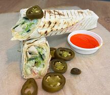 Шаверма острая в сливочном соусе и соусе чили Xxl