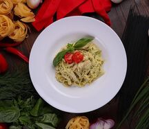 Паста по-генуэзски с песто