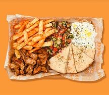 Open с куриной шавермой