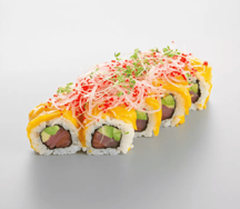 Ролл с манго, лососем и тунцом