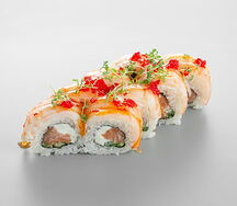 Ролл с креветкой и лососем