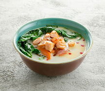 Суп сливочный с лососем