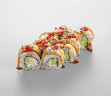 Ролл с угрем и крабом