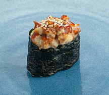 Запеченные суши с угрем