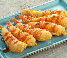 Креветки темпура с соусом чили