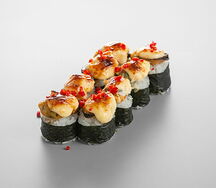 Запеченный ролл с мидиями