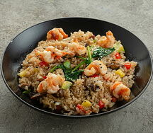 Рис с креветками с соусом Пад Тай