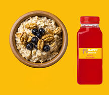 Фруктово-ореховая каша и фирменный морс