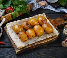 Картофель черри на углях