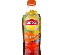 Черный чай Lipton Персик