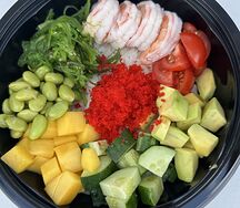 Гавайский поке с тигровыми креветками