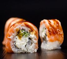 Опаленный лосось