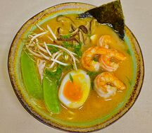 Рамен-мисо кимчи с креветками