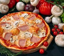 Ветчина с грибами