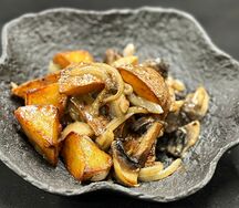 Запеченный картофель с шампиньонами