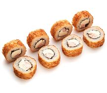 Жареный с креветкой