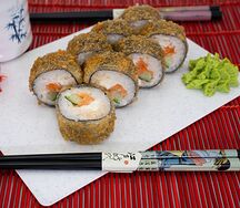 Темпура с лососем