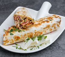 Шаверма с брынзой и зеленью