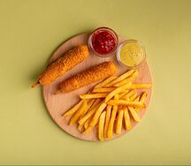 Корн доги с фри