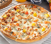 Чикен блю чиз 26 см тонкое тесто