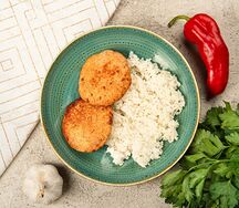 Котлеты из горбуши с рисом