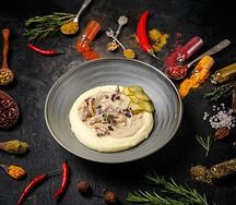 Бефстроганов с картофельным пюре