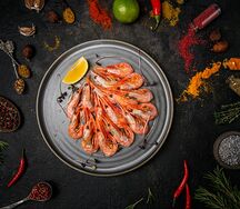 Креветки отварные