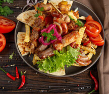 Мясная тарелка для грека