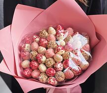 Букет Изобилие из клубники в шоколаде