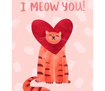 Открытка I meow you